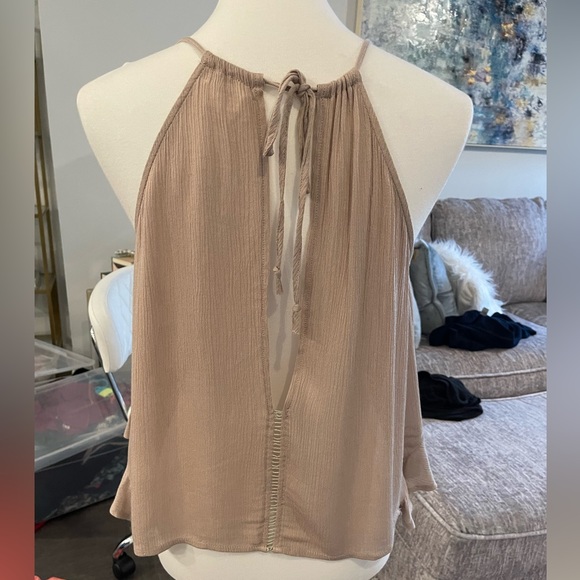 Nude with red lace tank Womens M - Picture 2 of 5